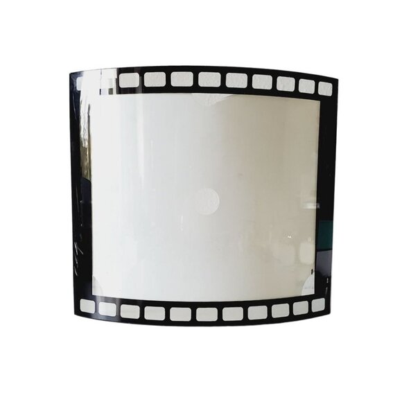 Vintage 2000s Film Style Free Standing Black Curved Glass Picture Photo Frame - Picture 3 of 5